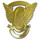 Flex Badge - CUSTOM LETTERING - Winged Wheel Design