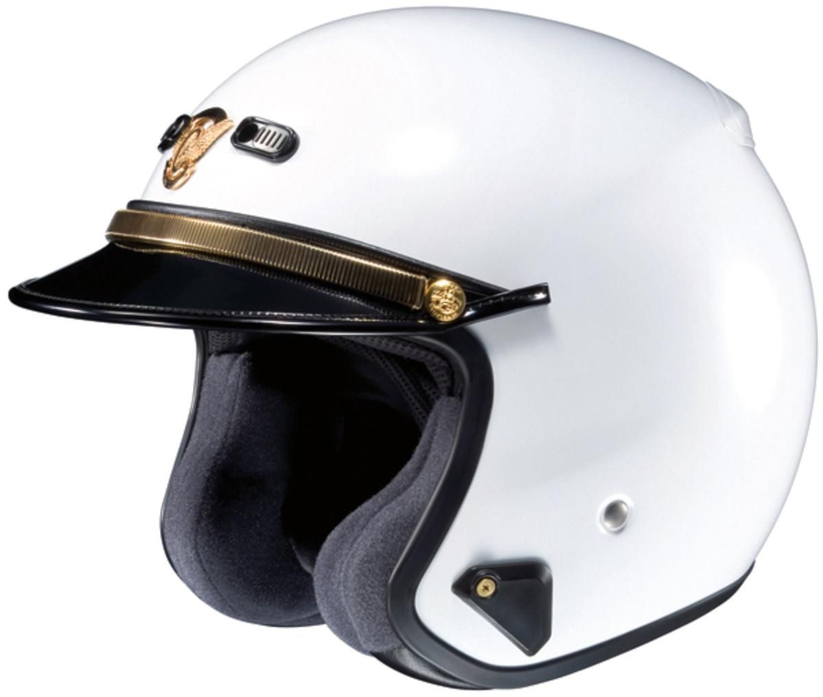 Police style motorcycle helmet hot sale