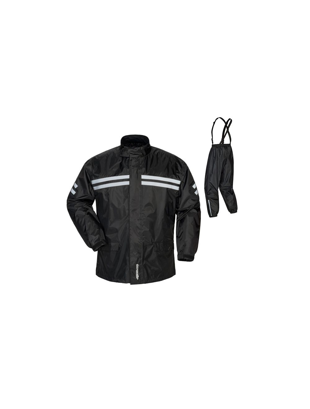 TourMaster Shield Two Piece Rain Suit Black Hi Viz Police